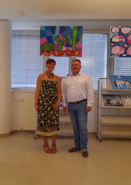 Ravnateljica, Karolina Zlatar Radigović, i gospodin Željko Lenart